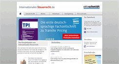Desktop Screenshot of internationales-steuerrecht.de